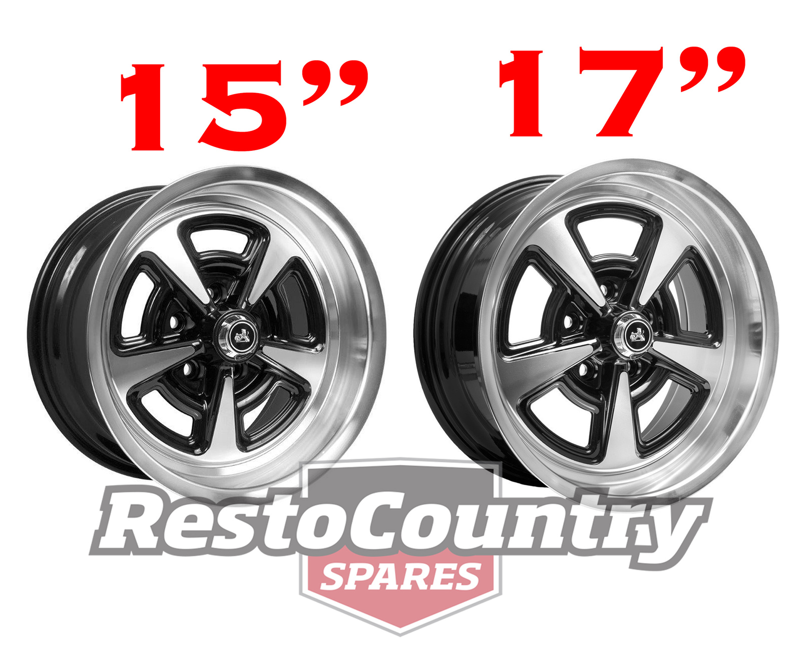 Ctm Muscle Sprint Gts Wheel Set 17x8 5 1 Holden Hq Hj Hx Hz Wb Monaro Mag Rim