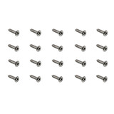 Holden +Universal Self Tapper Screw Oval Head 10# X 3/4" Chrome Countersunk 20pcs