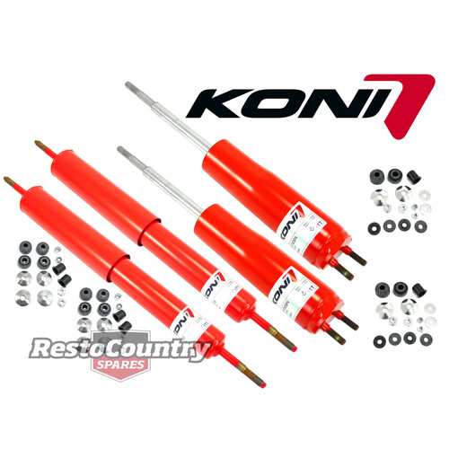 KONI Adjustable Shock Absorber SET x4 Standard Height Ford XR XT XW XY Sedan