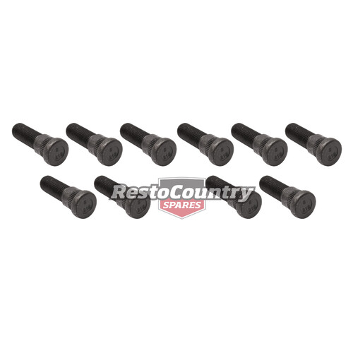 Ford Wheel Stud Set x10 REAR DRUM. XR XT XW XY XA XB XC XD rim nut bolt